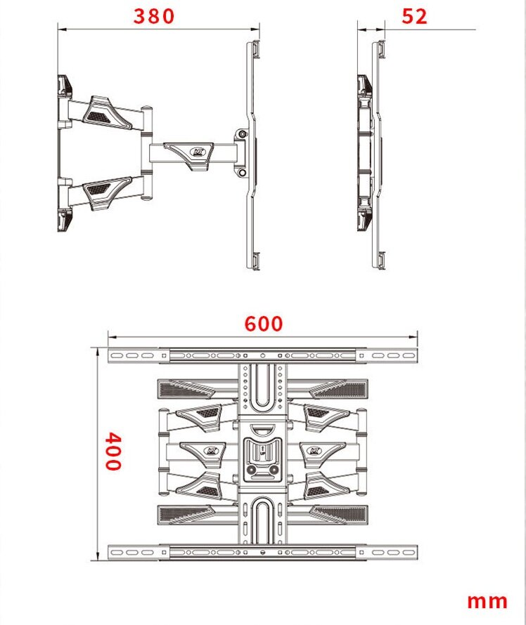 Manta DF5 40-70” kaina ir informacija | Televizorių laikikliai, tvirtinimai | pigu.lt