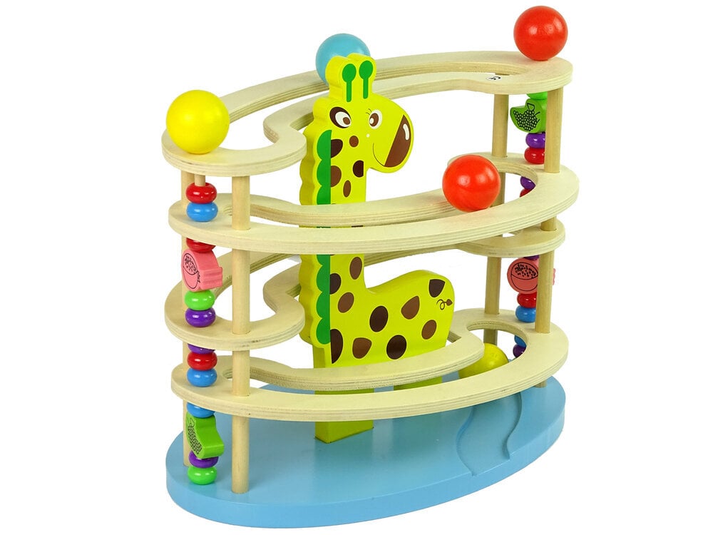 Medinis žaidimas vaikams Lean Toys Žirafos kamuoliai kaina ir informacija | Lavinamieji žaislai | pigu.lt