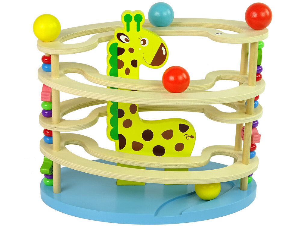 Medinis žaidimas vaikams Lean Toys Žirafos kamuoliai цена и информация | Lavinamieji žaislai | pigu.lt