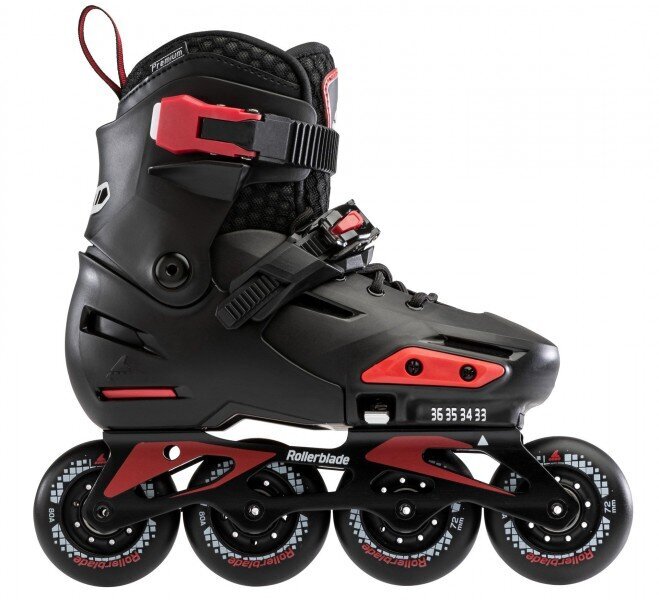 Riedučiai Rollerblade APEX, juodi kaina ir informacija | Riedučiai | pigu.lt