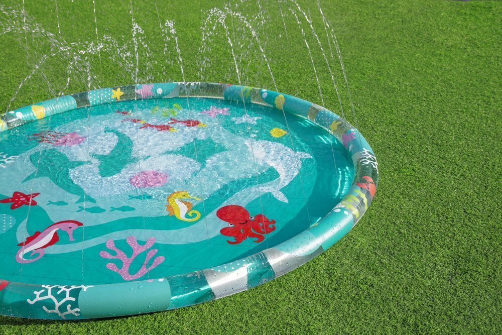 Pripučiamas baseino kilimėlis su fontanu vaikams 165 cm kaina ir informacija | Pripučiamos ir paplūdimio prekės | pigu.lt