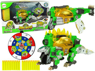 Žaislinis šautuvas su taikiniu ir šoviniais - Dinobots, žalias kaina ir informacija | Žaislai berniukams | pigu.lt