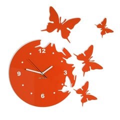 Настенные часы "Летающие бабочки"  цена и информация | Часы | pigu.lt