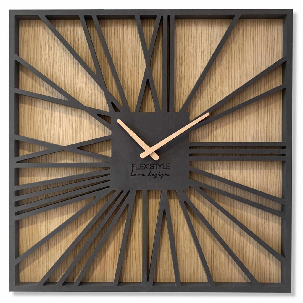 Sieninis laikrodis Kvadratinis loftas kaina ir informacija | Laikrodžiai | pigu.lt