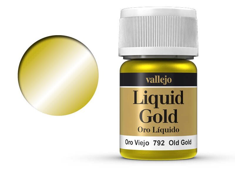 Skystas auksas Vallejo, Old Gold 35 ml. kaina ir informacija | Piešimo, tapybos, lipdymo reikmenys | pigu.lt