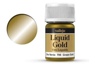 Green Gold (Alcohol base metallics) 35 ml. 70795 Vallejo цена и информация | Принадлежности для рисования, лепки | pigu.lt