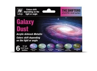 Dažų rinkinys Vallejo, Galaxy Dust 6x 17ml kaina ir informacija | Piešimo, tapybos, lipdymo reikmenys | pigu.lt