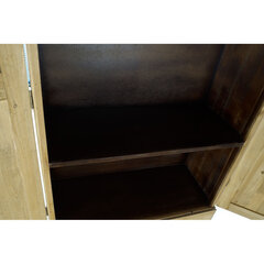 Шкаф DKD Home Decor Ель, чёрный металл, коричневый (80 x 35 x 176 см) цена и информация | Шкафы | pigu.lt