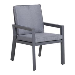 Стул TOMSON, 61x64.6xH88 см, тёмно-серый цена и информация | Садовые стулья, кресла, пуфы | pigu.lt