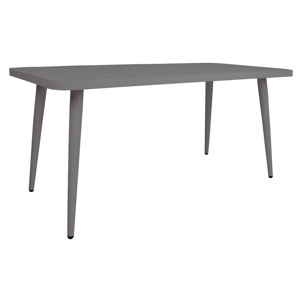 Lauko stalas Home4You Wales, 160x80cm, tamsiai pilkas kaina ir informacija | Lauko stalai, staliukai | pigu.lt