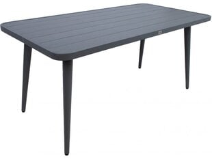 Комплект мебели WALES стол, 4 стула, темно-серый цена и информация | Комплекты уличной мебели | pigu.lt