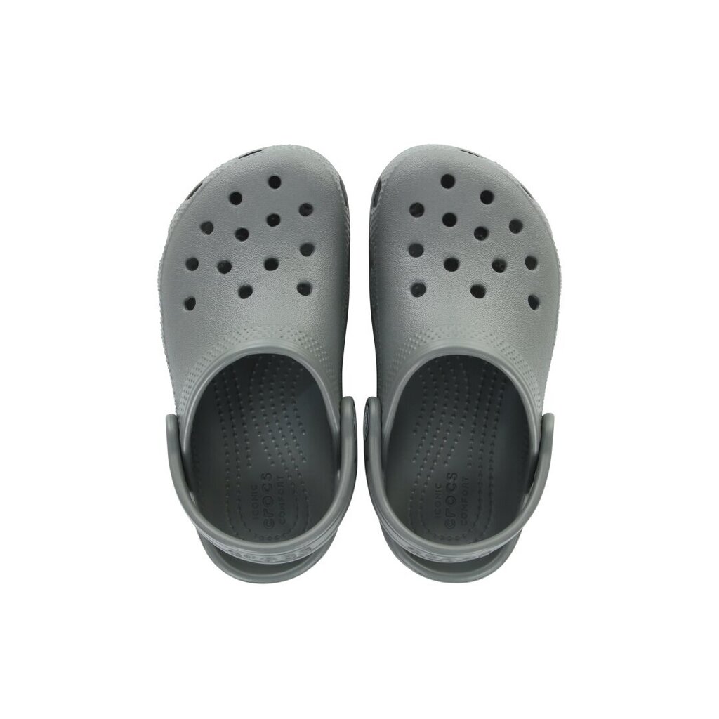 Crocs™ šlepetės vaikams Classic Clog Kid's 206990 165921, pilkos kaina ir informacija | Šlepetės, kambario avalynė vaikams | pigu.lt