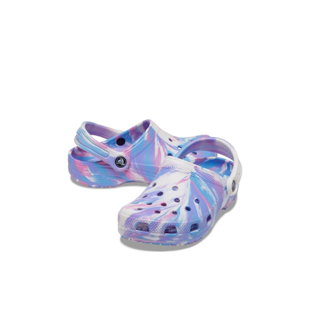 Crocs™ šlepetės vaikams Classic Marbled Clog Kid's 207464 180670, mėlynos kaina ir informacija | Šlepetės, kambario avalynė vaikams | pigu.lt