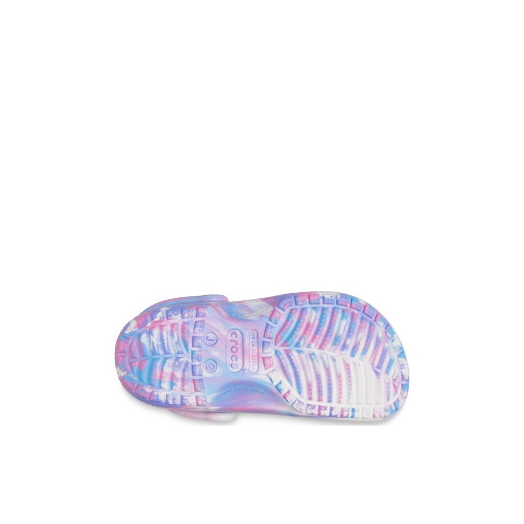 Crocs™ šlepetės vaikams Classic Marbled Clog Kid's 207464 180670, mėlynos цена и информация | Šlepetės, kambario avalynė vaikams | pigu.lt