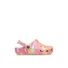 Crocs™ šlepetės vaikams Classic Marbled Clog Kid's 207464 180679, oranžinės kaina ir informacija | Šlepetės, kambario avalynė vaikams | pigu.lt