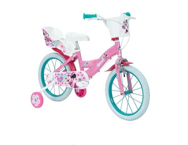 Dviratukas vaikams Huffy Minnie 16" Bike, baltas/rožinis kaina ir informacija | Dviračiai | pigu.lt