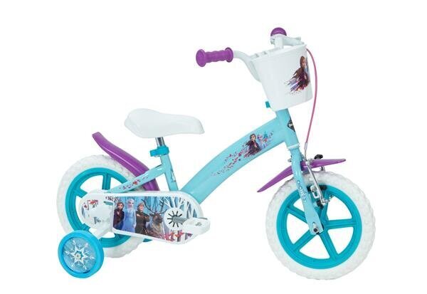 Dviratukas vaikams Huffy Frozen 12" Bike, mėlynas/baltas цена и информация | Dviračiai | pigu.lt