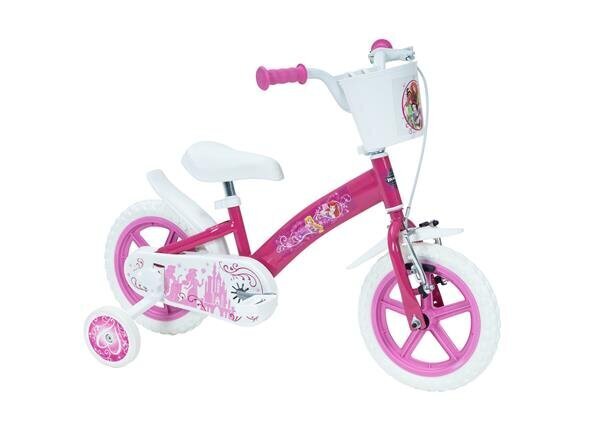 Dviratukas vaikams Huffy Princess 12" Bike, rožinė/balta цена и информация | Dviračiai | pigu.lt