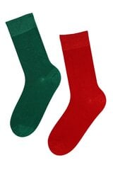 Мужские носки красно-зеленого цвета из вискозы для настоящих капитанов и штурманов CAPTAIN цена и информация | Мужские носки | pigu.lt