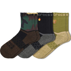 Crocs™ Adult Quarter Grap 3-Pack Socks 184273 цена и информация | Мужские носки | pigu.lt