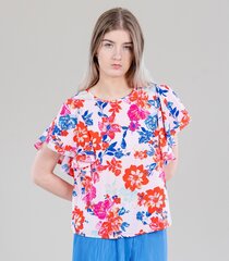 Женская блузка Vero Moda 10266742*02, розовый/синий цвет, 5715222039626 цена и информация | Футболка женская | pigu.lt
