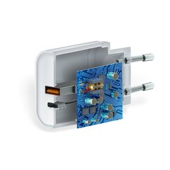Зарядное устройство Forever Core PD+ QC 3.0 2x USB-C 20Вт, белое цена и информация | Зарядные устройства для телефонов | pigu.lt