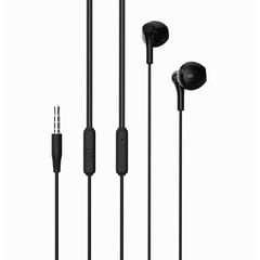 XO Wired earphones EP39 jack 3,5mm black цена и информация | Наушники | pigu.lt