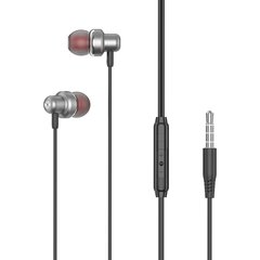 XO Wired earphones EP38 jack 3,5mm gray цена и информация | Наушники | pigu.lt