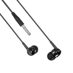 XO Wired earphones EP37 jack 3,5mm black цена и информация | Наушники | pigu.lt