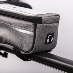 Waterproof bike frame bag with shielded phone holder Model02 black цена и информация | Держатели для телефонов | pigu.lt