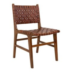 2-jų kėdžių komplektas House Nordic Perugia, rudas kaina ir informacija | Virtuvės ir valgomojo kėdės | pigu.lt