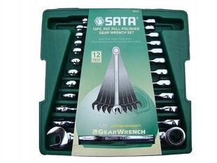 Veržliarakčių rinkinys 12 vnt., SATA 09040 kaina ir informacija | Mechaniniai įrankiai | pigu.lt