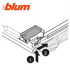 Левый боковой держатель для направляющих Blum Tandem цена и информация | Другие принадлежности для мебели | pigu.lt