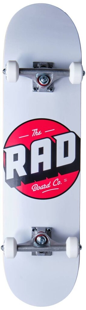 RAD Logo Progressive Complete riedlentė 8", balta kaina ir informacija | Riedlentės | pigu.lt