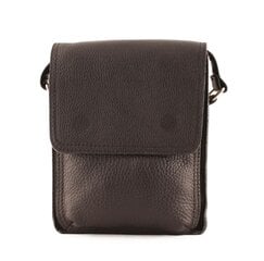 Natūralios odos vyriška rankinė N46/0, juoda цена и информация | Мужские сумки | pigu.lt