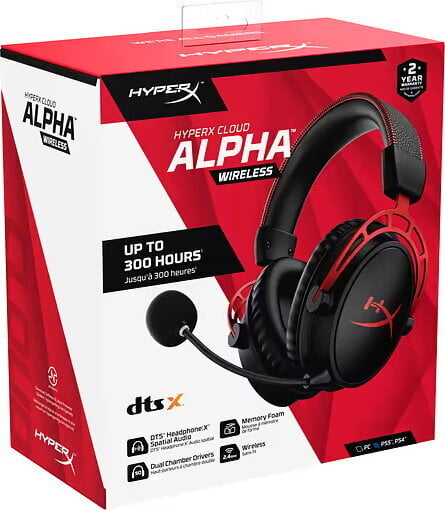 HyperX Cloud Alpha Wireless kaina ir informacija | Ausinės | pigu.lt