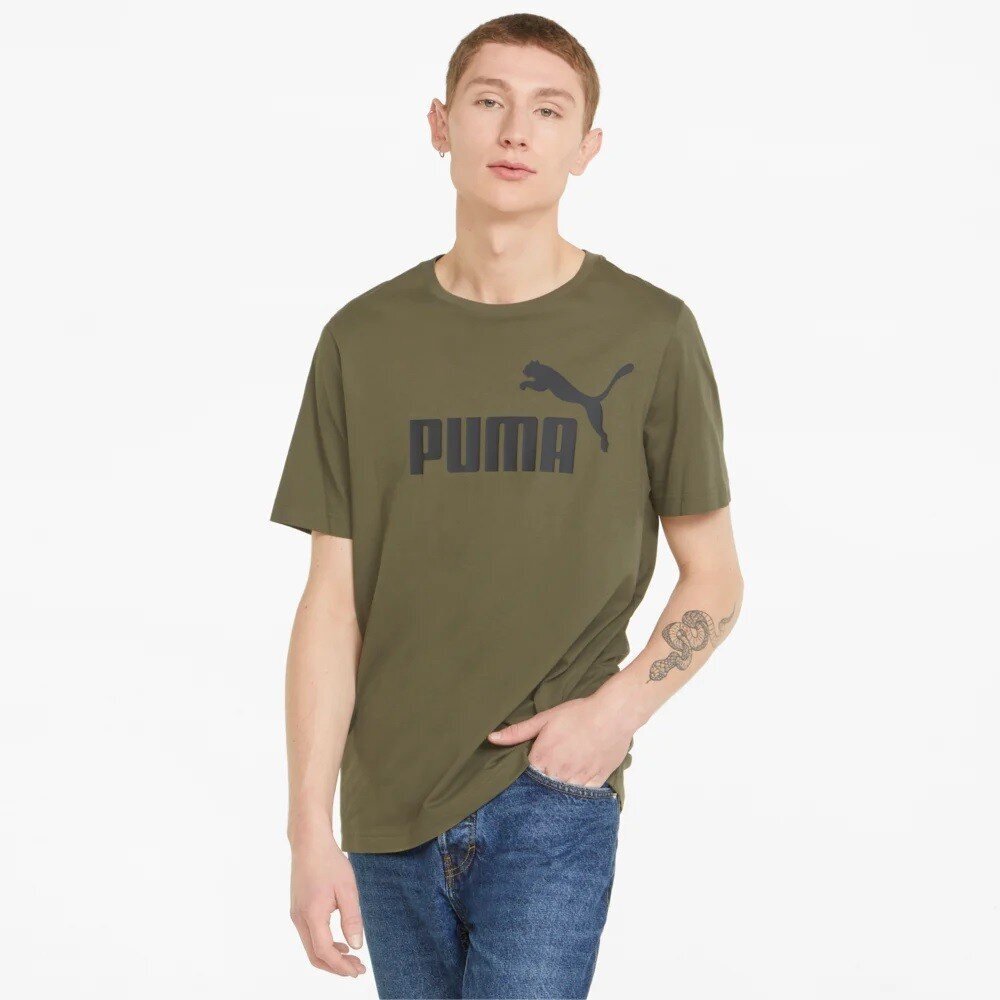 Marškinėliai vyrams Puma 58666732, žali kaina ir informacija | Vyriški marškinėliai | pigu.lt