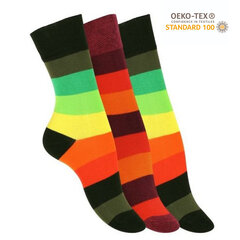 Medvilninės kojinės, 3 poros kaina ir informacija | Moteriškos kojinės | pigu.lt