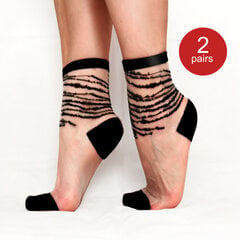 Jeseca черные прозрачные носки (2 пары) цена и информация | Женские носки | pigu.lt