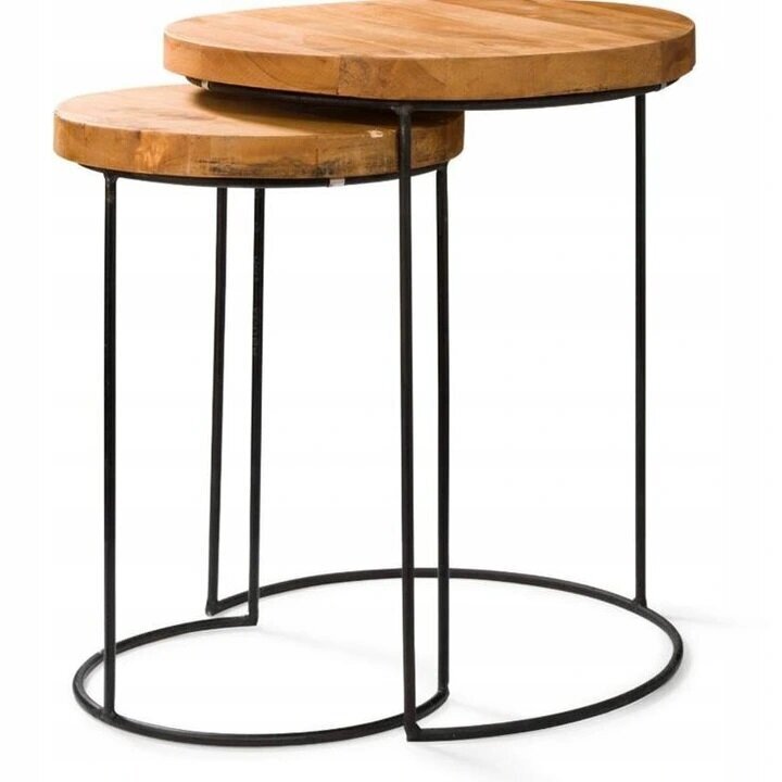 Kavos staliukas Wooden Modern 2in1 kaina ir informacija | Kavos staliukai | pigu.lt