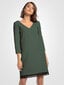 Trumpa suknelė su nėriniuota apačia T324, žalia kaina ir informacija | Suknelės | pigu.lt