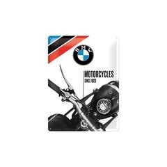 Metalinė plokštė 30x40cm /BMW Motorcycles since 1923 kaina ir informacija | Interjero detalės | pigu.lt