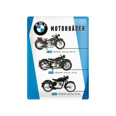 Metalinė plokštė 30x40 cm, BMW Motorräder kaina ir informacija | Interjero detalės | pigu.lt