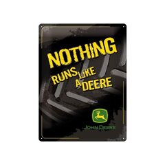 Metalinė plokštė 30x40 cm/John Deere Nothing runs like a deere kaina ir informacija | Interjero detalės | pigu.lt