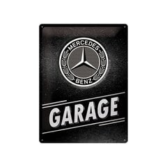 Metalinė plokštė 30x40 cm / Mercedes-Benz - Garage kaina ir informacija | Interjero detalės | pigu.lt