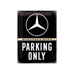 Metalinė plokštė 30x40 cm / Mercedes-Benz parking only kaina ir informacija | Sodo dekoracijos | pigu.lt