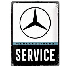 Metalinė plokštė 30x40 cm / Mercedes-Benz - Service kaina ir informacija | Interjero detalės | pigu.lt