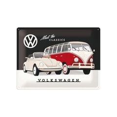 Metalinė plokštelė 30x40 cm/ VW Meet The Classics kaina ir informacija | Sodo dekoracijos | pigu.lt