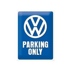 Metalinė plokštė 30x40 cm / VW Parking Only kaina ir informacija | Sodo dekoracijos | pigu.lt