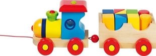 Medinis traukiamas traukinys su priedais Goki kaina ir informacija | Žaislai kūdikiams | pigu.lt